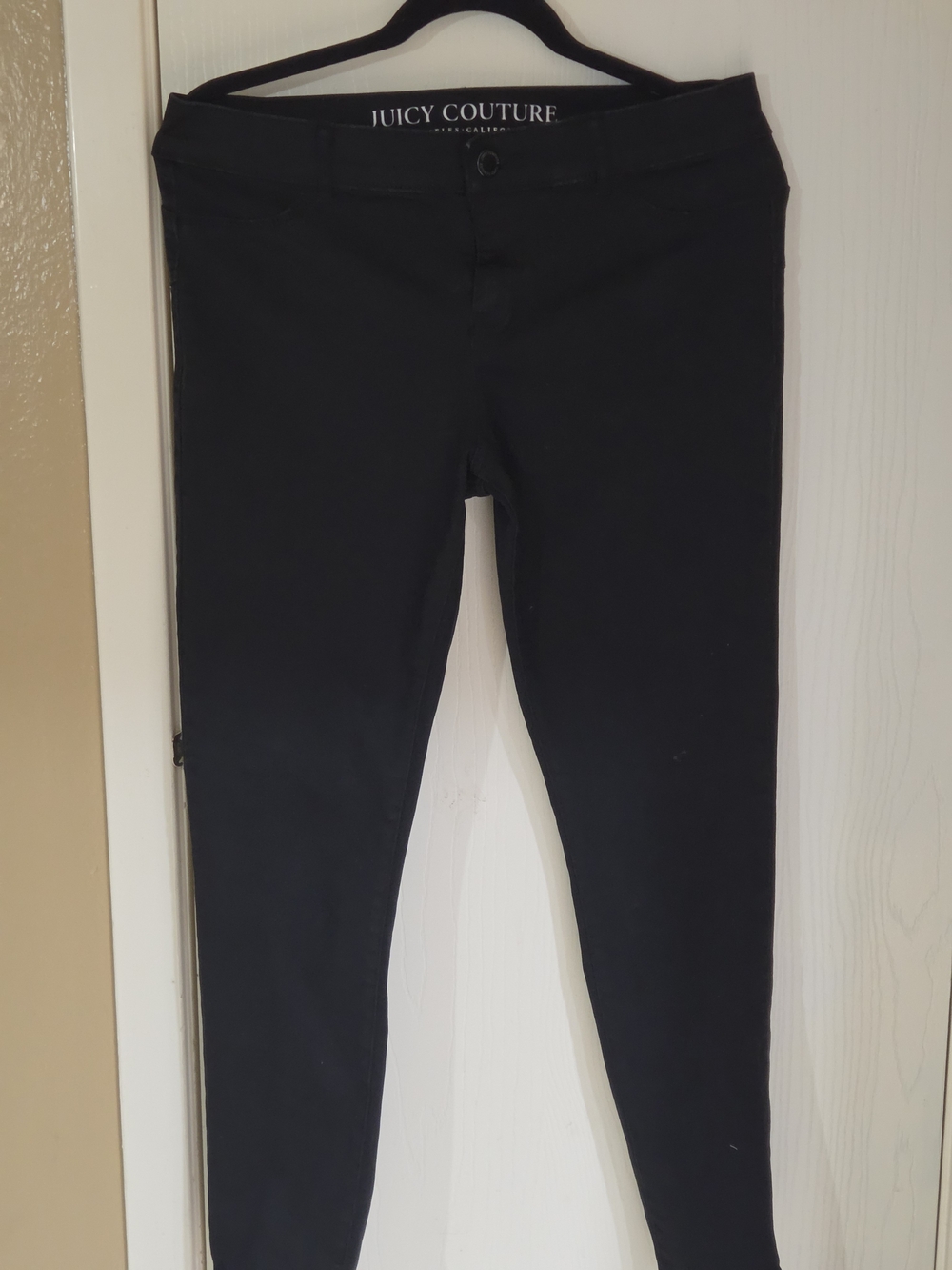 Juicy Couture Black Skinny Jeans - Stretch Slim Fit, Size 12